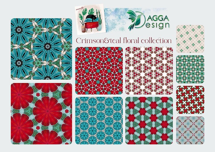 crimson_and_teal_floral_collection